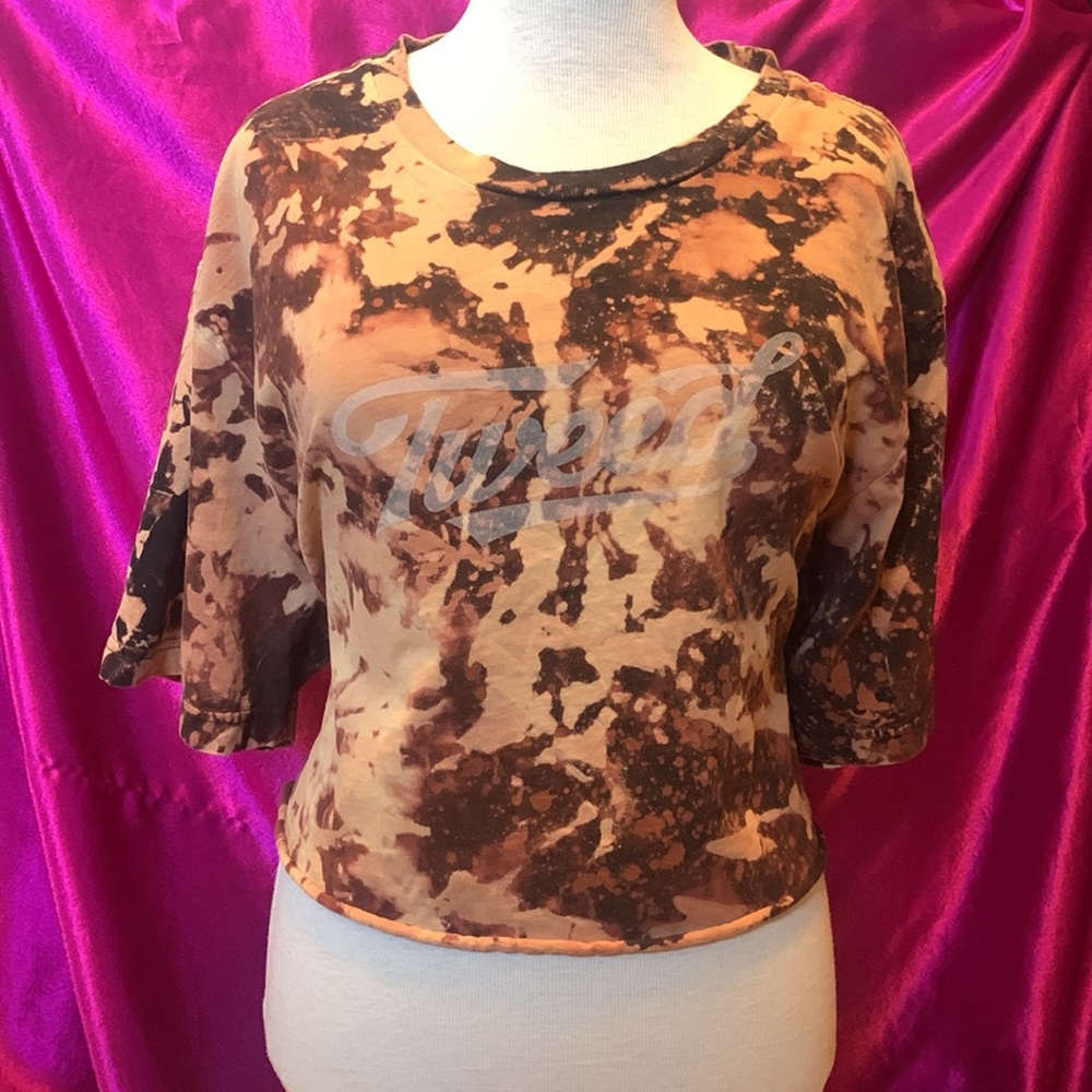 Tweed size 2 XL tie-dyed crop top, super soft like new